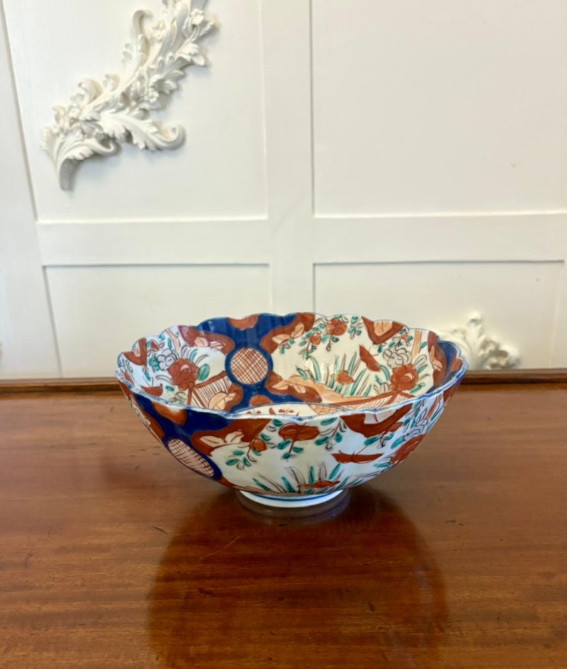Antique Edwardian Quality Japanese Imari Bowl - Image 3